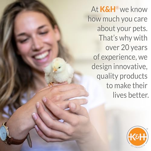 K&H Pet Products Thermo-Poultry Waterer 2.5gal. (Heated) Gray 60 Watts - No Roost Top & Non-Spill Refill