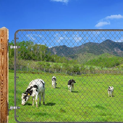Insaga 2Pack Heavy Duty Wall Mount Gate Hinges, 304 Stainless Steel Chain Link Fence Gate Hinges for Farm, 1-5/8" Pipe Gate Hinge with 5/8" Pin, T-Post Gate Hinge Kit for Wooden & Metal Fence - size: 1-5/8''-2Pack