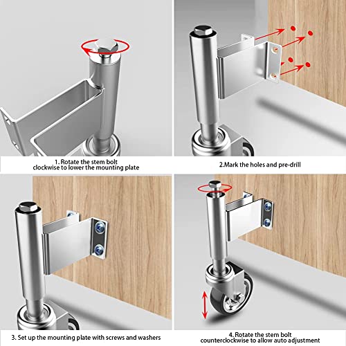 Spring Loaded Gate Casters 5” Heavy Duty Gate Caster Wheels with Hardware (Pack of 2) - style: 5 Inch 2 Pack