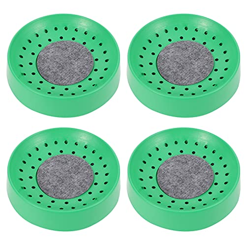SHINEOFI Pigeon Nest Equipment 4-Pack Plastic Breeding Bowls with Non-Slip Mats for Pigeon Coop Bird Breeding House Suitable for Small Birds and Quails 8.86X8.86X1.97 Inches