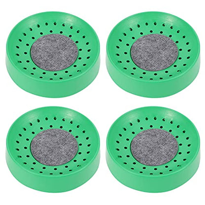 SHINEOFI Pigeon Nest Equipment 4-Pack Plastic Breeding Bowls with Non-Slip Mats for Pigeon Coop Bird Breeding House Suitable for Small Birds and Quails 8.86X8.86X1.97 Inches