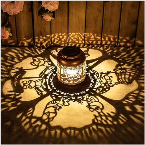 Frog Solar Lanterns Outdoor Waterproof,Hanging Solar Lights Frog Gifts for Women Men Metal LED Decorative Light for Yard,Patio,Lawn,Tabletop,Pathway,Landscape,Garden Decor - style: Frog