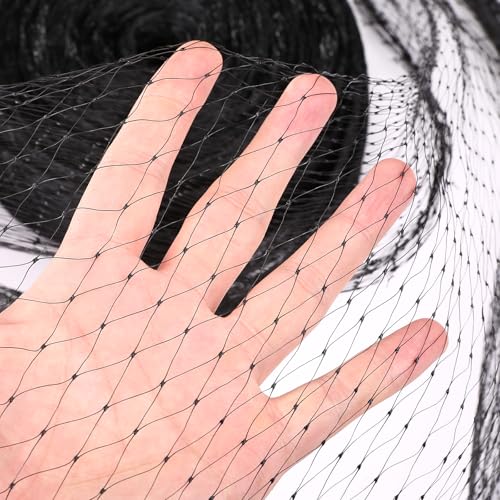 GWHOLE Black Garden Netting, 33 x13 Ft Bird Netting for Garden Plant and Tree Protection, Chicken Coop Pond Net, Black | Bird Net Reusable, 0.6 Inch Mesh Size, Protects Fruits Plants Tree, Protects From Animals, Chicken Coop Pond Net - size: 33x13 ft, 0.6