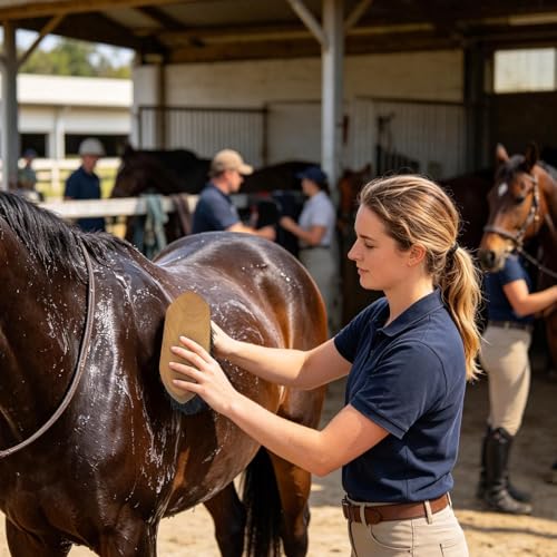 Horse Brush for Shedding | Livestock Hair Cleansing Comb,Cattle Grooming Brush - for Stall Stable Barn Ranch Farm Backyard Outdoor