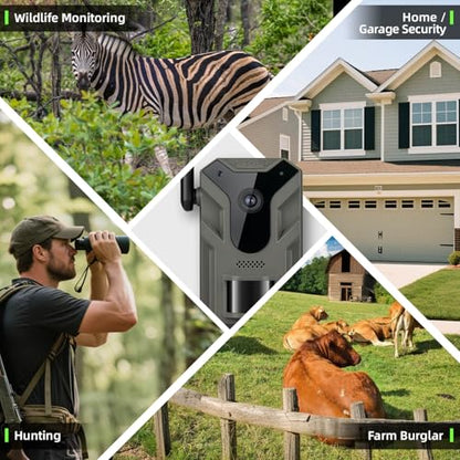4G LTE Solar Trail Camera – No-Glow Night Vision, Live Feed & Two-Way Audio for Wildlife Monitoring