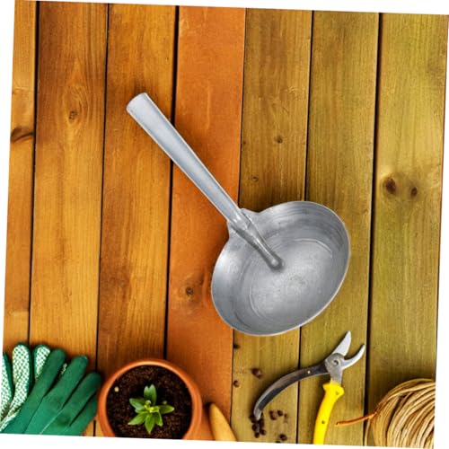 Abaodam Heavy Duty Iron Ladle Spoon for Farm Garden Use Multipurpose Water Scoop for Feeding Livestock Iron Construction Thick Handle