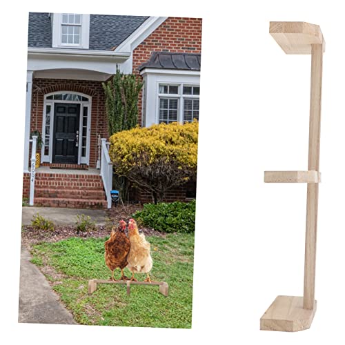 Healifty Wood Roosting Bar Chicken Perch Natural Wooden Roosting Bar for Hens and Roosters Exercise Smooth Polished Surface Chicken Coop Ladder for Relaxation and Play