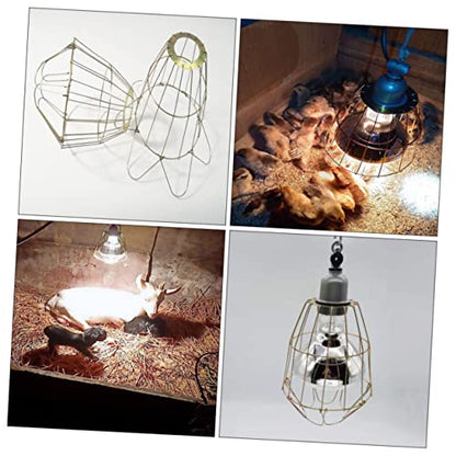 GALPADA 3Pcs Waterproof Heat-Resistant Bulb Cages for Livestock Sturdy Lamp Covers Scald Mesh for Small Animals and Reptiles Heating Light Supply
