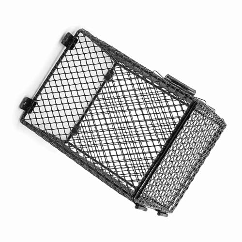 ZJchao Heat Lamp Fixture, Reptile Heat Lamp Fixture Pet Reptile Cover Lizard Cage Mesh Cover Light Bulb Heating Lampshade (Circle) (Circle) (Quadrate 2.3in)