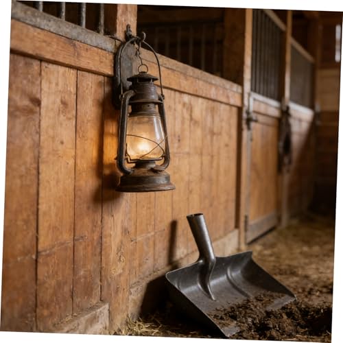 GALPADA Manual Poultry Cleaning Spade and Livestock Manure Removal Tool for Stable and Coop, 40cm Stall Waste Scraper Shovel for Agricultural and Livestock Use