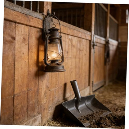 GALPADA Manual Poultry Cleaning Spade and Livestock Manure Removal Tool for Stable and Coop, 40cm Stall Waste Scraper Shovel for Agricultural and Livestock Use