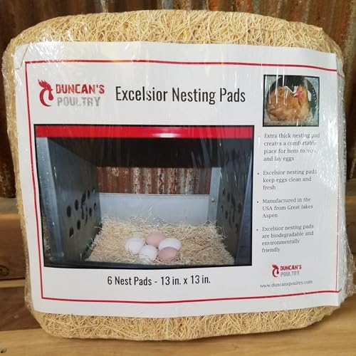 DUNCAN'S FAMILY FARM STORE Duncans Poultry 13x13 Excelsior Nest Pads - 6 Pack - size: 6 Pack