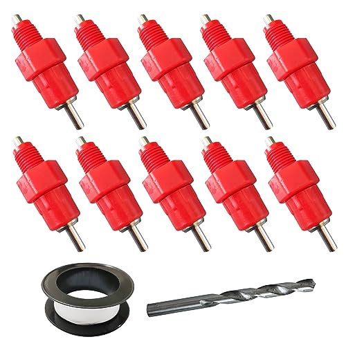 Chicken Waterer Nipples Automatic Poultry Watering Nipples Chicken Drinkers (dht, 10pcs)