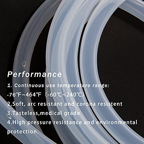 Quickun Pure Silicone Tubing, 1.5mm ID x 3mm OD High Temp Food Grade Tube Pure Silicone Hose Tube for Home Brewing, Beer Line, Kegerator, Wine Making, Aquaponics, Air Hose by Proper Pour (9.84 Ft) - size: 1.5mmx3mm, style: 9.84Ft (3meters)