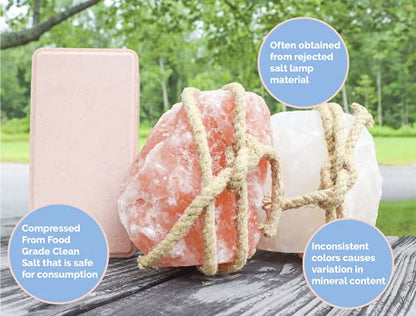 Salt Block for Deer & Horses – Compressed Mineral Salt Lick for Livestock, Cattle & Goats – Himalayan Secrets Pink Rock Salt Block (4.4LB/2KG, Block) - size: 4.4 Pound (Pack of 1)