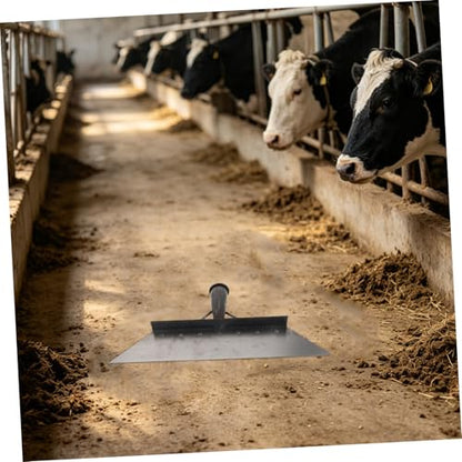 YARNOW Heavy Duty Manganese Steel Barn Shovel and Pasture Manure Scoop 38cm for Livestock Facility Cleaning and Farm Dung Removal