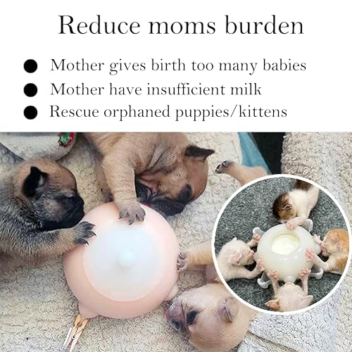 Doggiema Puppy Milk Feeder Nursing Station feeders for Multiple Puppies Milk replacer - size: S Size(Kitten/Mini Puppy)
