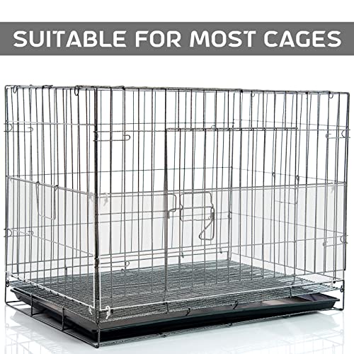 Sweetude 8 Pcs Pet Cage Liner 14'' x 4.5'' Cage Urine Guard Side Lining Clear Sheet Rabbit Guinea Pig Side Lining with Holes Zip Ties for Hedgehog Hamster Chinchilla Rabbit and Other Small Animals
