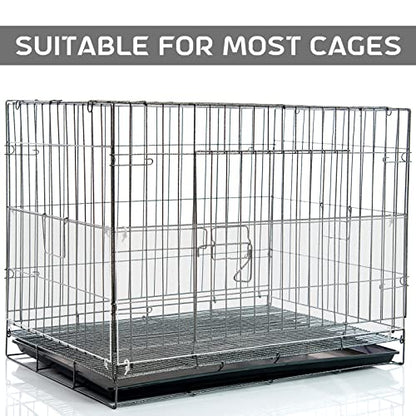 Sweetude 8 Pcs Pet Cage Liner 14'' x 4.5'' Cage Urine Guard Side Lining Clear Sheet Rabbit Guinea Pig Side Lining with Holes Zip Ties for Hedgehog Hamster Chinchilla Rabbit and Other Small Animals