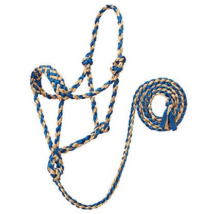 Weaver Leather Braided Rope Halter with Lead Tan