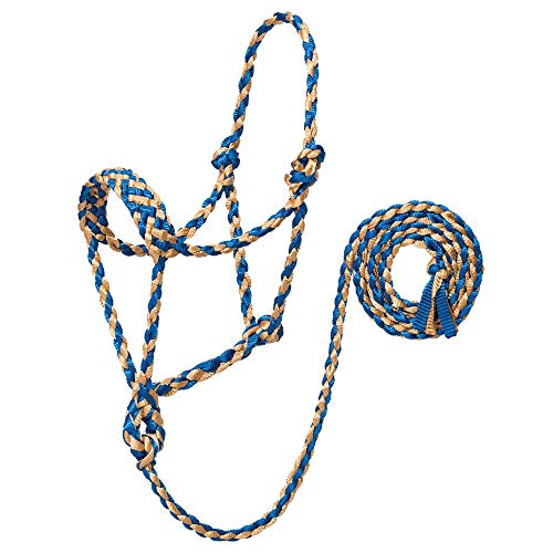 Weaver Leather Braided Rope Halter with Lead Tan