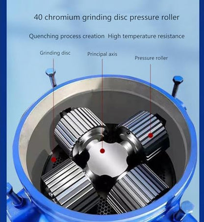 Animal Feed Pellet Mill Machine - 220V Fodder Grinder & Pelletizer for Chickens, Cows & Livestock - 4 Roller Pellet Press for Farm Use - color: 3mm