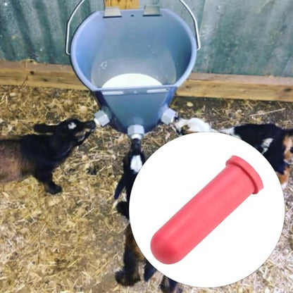 Calf Feeder Pacifier Drinking Replacement Soft Rubber Feeding Teat Food Grade for Horse Calves Feeding Device