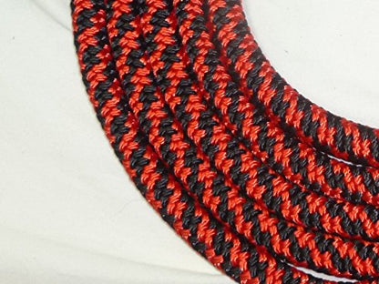 New Style Rope Cattle Halter, Easily Adjustable for Calf, Cow, Steer, Bull, Black/Red - color: Black-Red Checkered
