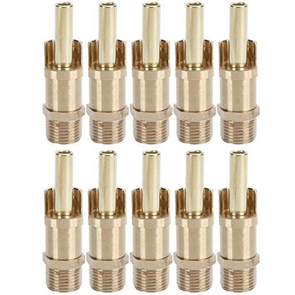 Automatic Pig Nipple Drinker Pig Water Nozzle Poultry Watering System for Sows Piglets Drinking (Brass) - color: Brass