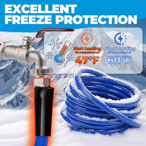 75FT Heated Water Hose for Rv,Heated Water Hose Antifreeze to -45°F,Great Rv Accessories for Campers,Livestock,Agriculture,Lead and BPA Free - size: 75FT