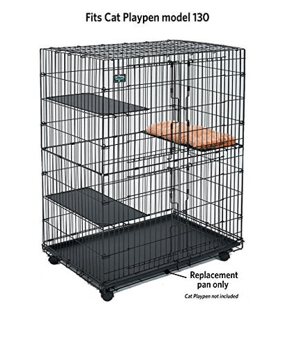 MidWest Homes for Pets 142PAN Replacement Pan for Midwest Cat Cage, 34.5 x 22.5 x 1.125 - size: 34.5"L x 22.5"W x 1.1"H