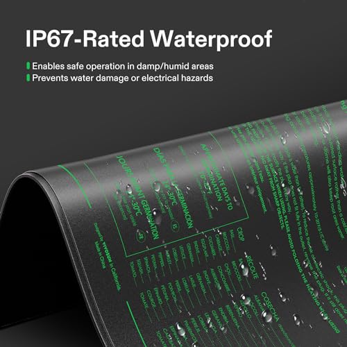 VIVOSUN 20"x20.75" Seedling Heat Mat with Built-in Temperature Controller, UL & MET-Certified Waterproof Plant Heating Pad for Germination, Hydroponics, Brewing, Breeding, and Greenhouses - size: 20"x20.75"