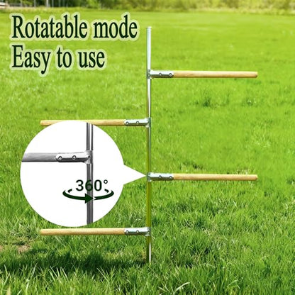 4 pcs Chicken Roosting Bars Single Wooden Pole, Chicken Supplies For Coop,Chicken Coop Simple Accessories,Angle-Adjustable Chicken Coop Toys,Birds Training Platform For Cockatiels Lovebirds And Parrot