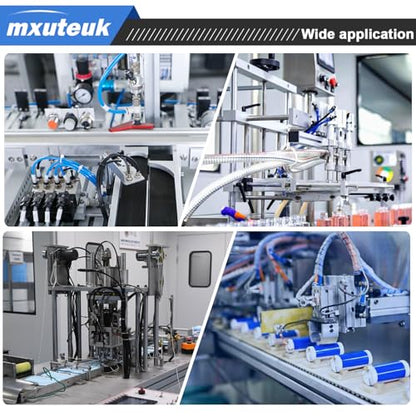 mxuteuk 1/4" OD Push to Connect Fittings,1/4" OD Air Line Fittings,Quick Connect Air Hose Fittings for 1/4" Tube (34PCS) - style: 34PCS 1/4"