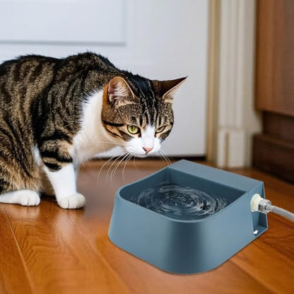 Enjoying Automatic Dog Water Dispenser with 59" Metal Water Pipe, Auto Fill Dog Water Bowl for 3/4" or 1/2" Male End Faucet, Large Automatic Waterer for Dogs Cats Chicken Pigs Livestock