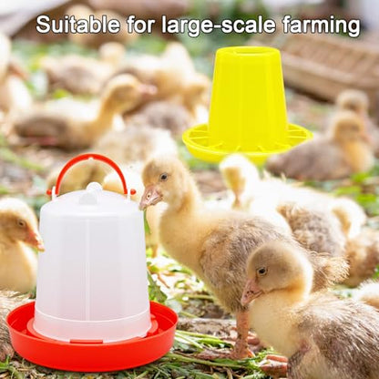 Funnymoom 12 Pack Chick Feeder and Waterer Set Chicken Feeder and Waterer Kit, 1.5l Chicken Feeding and Drinker Bulk for Baby Chicks Ducks Goose Pigeons Quail Coop Accessories(Combination) - style: Combination