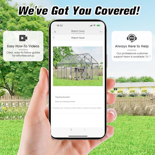 COZIWOW Chicken Coop with Full Waterproof Cover, 9' Extra Large Wooden Chicken House for 10-15 Chickens, 4 Nesting Boxes, Roosting Bars, Outdoor Walk-in Poultry Run for Backyard, Farm, Modern Gray - color: Modern Grey