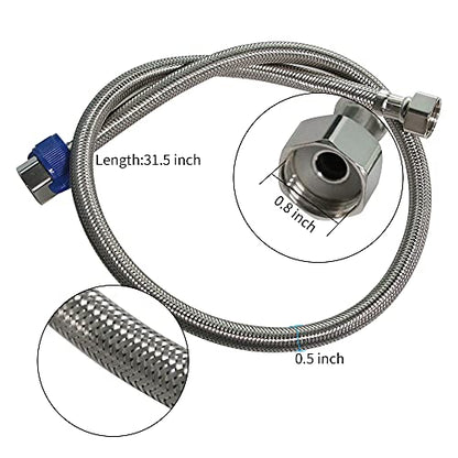 Automatic Water Bowl Plastic Livestock Stainless Steel Cover Waterer Dog Drinking Cattle Horse Drinker with Float Valve & Drain Plug & 1/2 Inch Pipe (Green)
