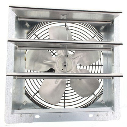 Fantech 2SHE0721 Axial Wall Shutter Fan, Direct Drive, 1/30 hp, 115V, 1 PH, TEFC, 7" - size: 7"