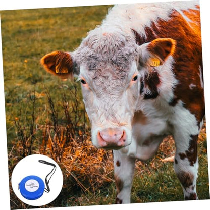 Animal Body Measuring Tape 2.5m for Cattle Pig Goat, Blue Girth and Weight Tape Measure for Livestock Farm Use Style