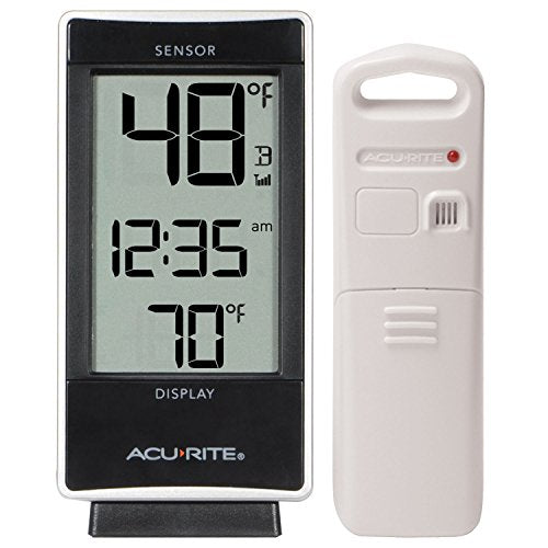 AcuRite 02059M Digital Thermometer with Indoor and Outdoor Temperature,White - color: Thermometer