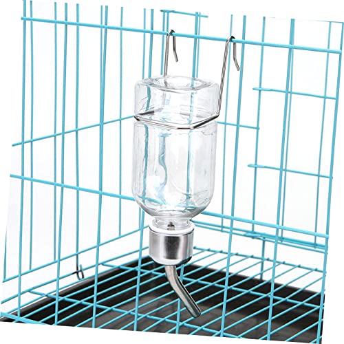 2pcs Plastic Rabbit Water Feeder Hanging Fountain Pet Drinking Bottle for Bunny Guinea Pig Hamster Cage Supply