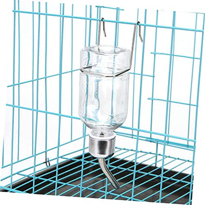 2pcs Plastic Rabbit Water Feeder Hanging Fountain Pet Drinking Bottle for Bunny Guinea Pig Hamster Cage Supply