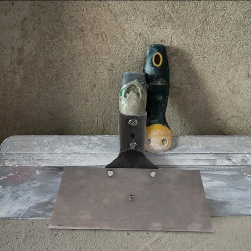 KICHOUSE Scraper Shovel for Cement Floors: Manganese Steel Farm Cleaning Shovel - Multipurpose Garden Cleaning Tool for Ice Barn Chicken Coop and Lawn, Rod Not Included
