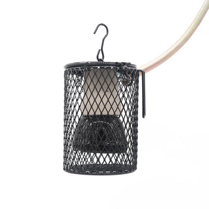 Bird Heat Lamp, Protective Reptile Heater Guard- Mesh Cage Lampshade Cover for Various Pets Including Reptiles