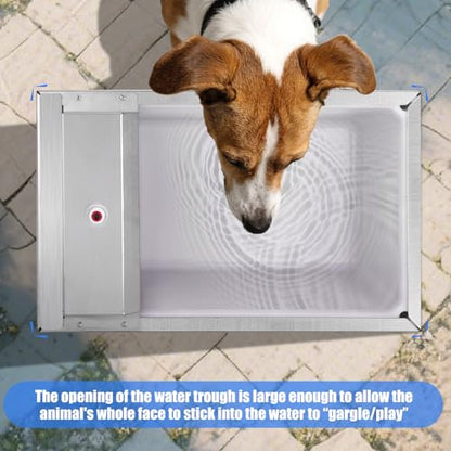 Automatic Dog Water Bowl Dispenser Auto Livestock Water Trough Outdoor Self Filling Waterer for Goat, Cattle, Horse, Pig, Sheep, Dog, Poultry
