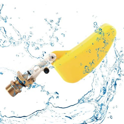 Float Valve Water Control Quick Connect Upgrade Replacement 1/2 inch Fill Float for Waterer Bowl Livestock Tool Dog Fountain