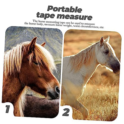 Sosoport Horse Measuring Tape for Accurate Bust Height and Weight Measurement Livestock Tape Measure and Farm Animals Easy to Carry and Use