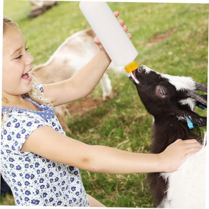 2sets Goat Calf Feeding Bottles Pet Bottle for Dairy Farm Calf Milk Feeding Nipples Capacity Portable Easy Cleaning - size: 23.50X6.00X6.00CM