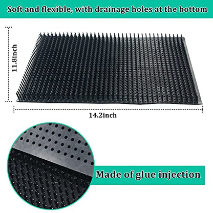 Washable Chicken Nesting Pads 6 Pack Chicken Coop Accessories, Pad for Duck, Chicken Coops Nesting Boxes, Cuttable and Reusable Egg Laying Mats for Coops Hen House Poultry Eggs Protecting, 14"x11.8"